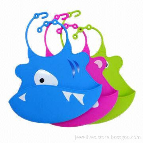 Babies' Feeding Bibs, Made of Food-grade Silicone